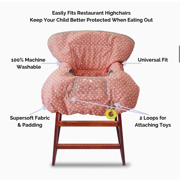 Suessie shopping cart and high chair cover - Picture 3 of 9